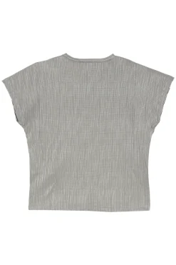 Meisjes t-shirt korte mouw grijs