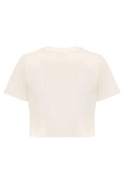 Meisjes t-shirt korte mouw bruin