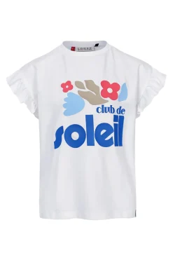 Meisjes t-shirt korte mouw wit