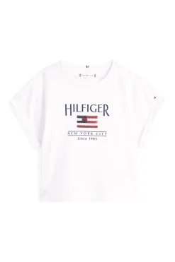Meisjes t-shirt korte mouw wit