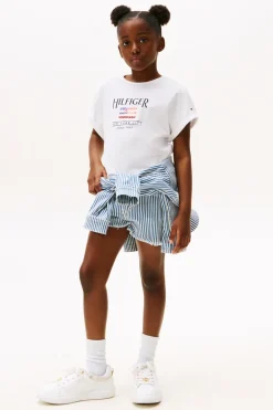 Meisjes t-shirt korte mouw wit
