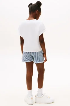 Meisjes t-shirt korte mouw wit