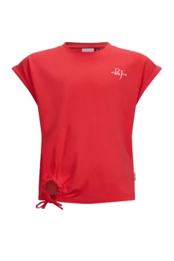 Meisjes t-shirt korte mouw rood