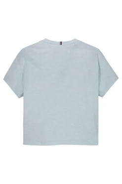 Meisjes t-shirt korte mouw blauw