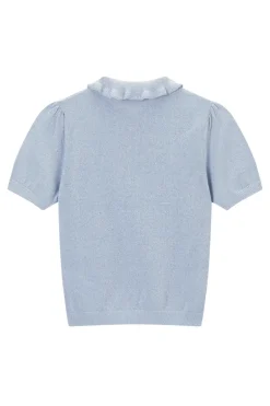 Meisjes t-shirt korte mouw blauw