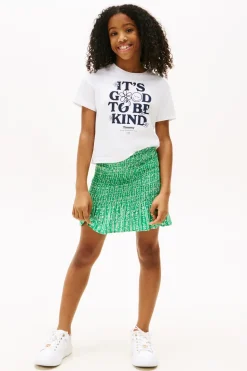 Meisjes t-shirt korte mouw wit