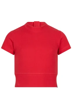 Meisjes t-shirt korte mouw rood