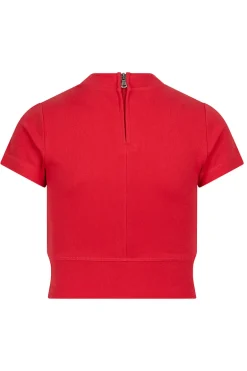Meisjes t-shirt korte mouw rood