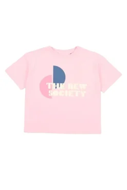 Meisjes t-shirt korte mouw rose