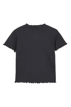 Meisjes t-shirt korte mouw zwart