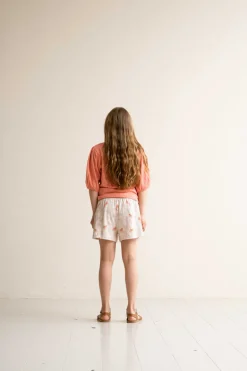 Meisjes t-shirt korte mouw rose