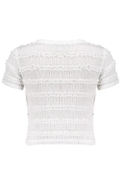 Meisjes t-shirt korte mouw wit