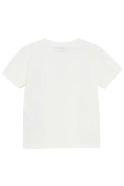 Meisjes t-shirt korte mouw ecru