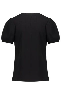 Meisjes t-shirt korte mouw zwart