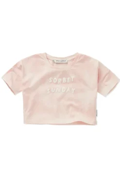 Meisjes t-shirt korte mouw rose