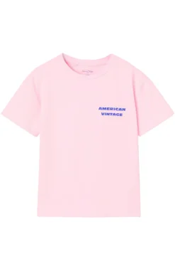 Meisjes t-shirt korte mouw rose