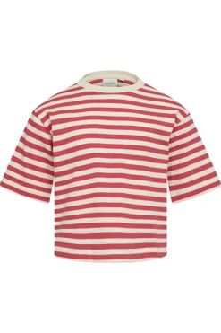 Meisjes t-shirt korte mouw rood