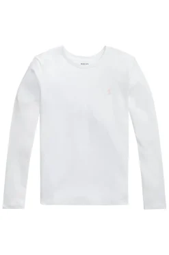 Meisjes t-shirt lange mouw wit
