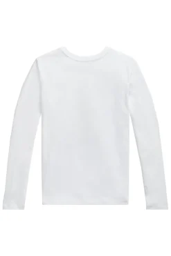 Meisjes t-shirt lange mouw wit