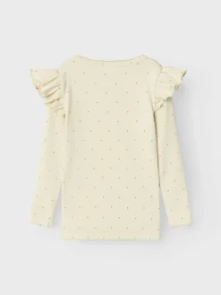 Meisjes t-shirt lange mouw bruin