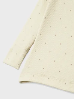Meisjes t-shirt lange mouw bruin