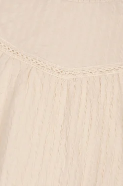 Meisjes t-shirt lange mouw ecru