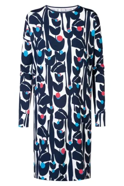 Nachtmode dames nachthemd   blauw