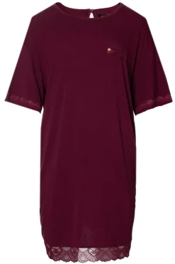 Nachtmode dames nachthemd   rood