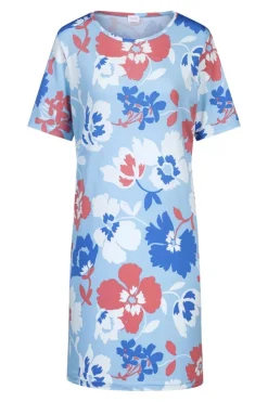 Nachtmode dames nachthemd   blauw