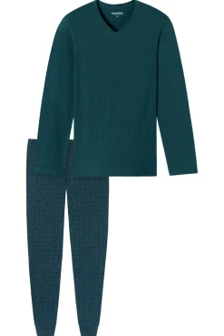 Nachtmode heren pyjama blauw