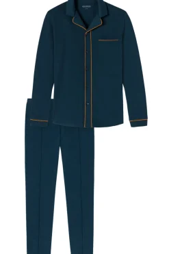 Nachtmode heren pyjama blauw