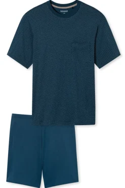 Nachtmode heren pyjama blauw