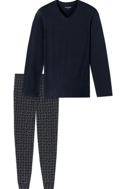 Nachtmode heren pyjama blauw