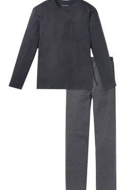 Nachtmode heren pyjama blauw