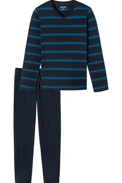 Nachtmode heren pyjama blauw