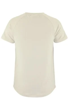 Running dames t-shirt km ecru