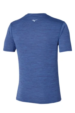 Running heren t-shirt km blauw