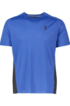Running heren t-shirt km blauw