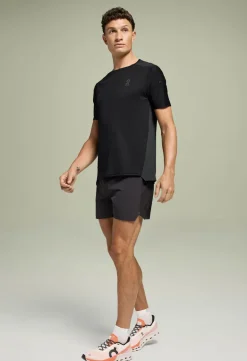 Running heren t-shirt km zwart
