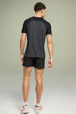 Running heren t-shirt km zwart