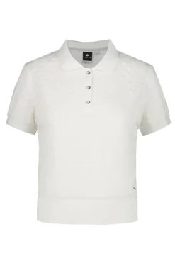Tennis dames polo wit