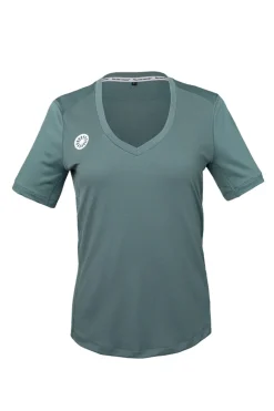 Tennis dames t-shirt km groen