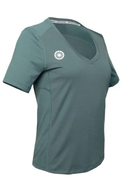 Tennis dames t-shirt km groen