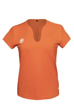 Tennis dames t-shirt km oranje
