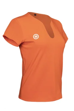 Tennis dames t-shirt km oranje