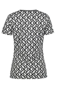 Tennis dames t-shirt km zwart