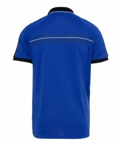 Tennis heren polo blauw