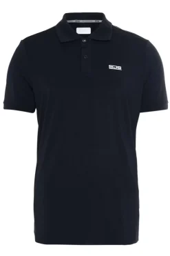 Tennis heren polo blauw