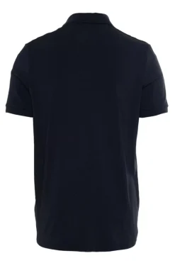 Tennis heren polo blauw
