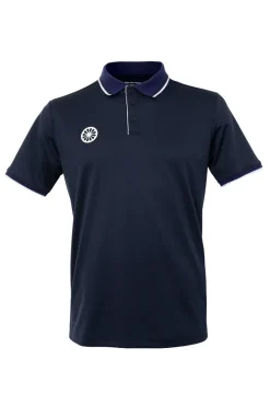 Tennis heren polo blauw